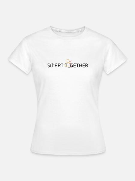 SmartTogether Schriftzug - Frauen T-Shirt - Weiß