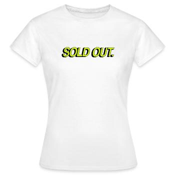Sold Out - Women's T-Shirt - white - Front - AI Model Female 172 dark (172cm)
