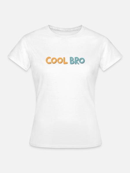 Brother Cool Retro-Pop-Tippfehler - Frauen T-Shirt - Weiß