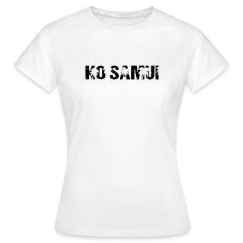 Palmiers Ko Samui Thaïlande - T-shirt Femme - blanc - Devant - AI Model Female 172 dark (172cm)