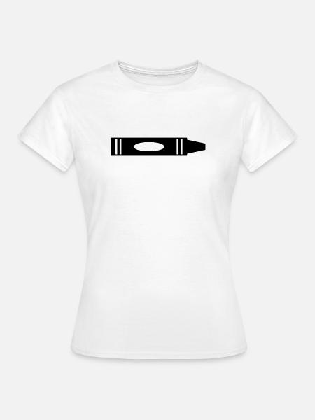 Wachsmalstift - Frauen T-Shirt - Weiß