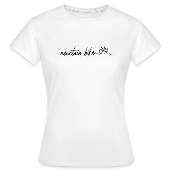 Vélo VTT Cycliste - T-shirt Femme - blanc - Devant - AI Model Female 172 dark (172cm)