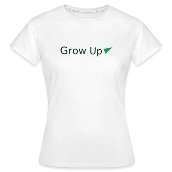 Grandir avec le triangle vert - T-shirt Femme - blanc - Devant - AI Model Female 172 dark (172cm)