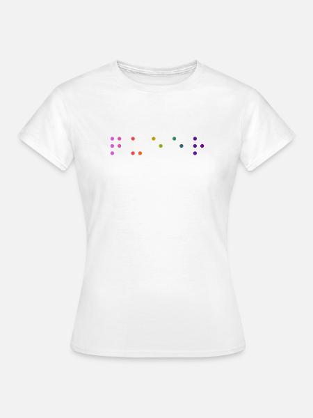 Queer Braille - Frauen T-Shirt - Weiß