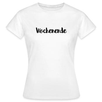 Wochenende - Frauen T-Shirt - Weiß - Vorne - AI Model Female 172 dark (172cm)