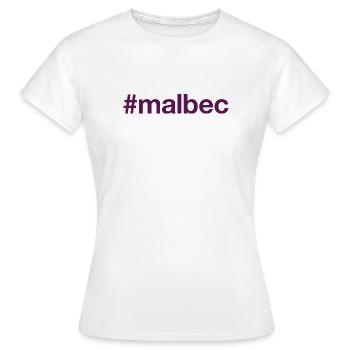 MALBEC Mot-clic - T-shirt Femme - blanc - Devant - AI Model Female 172 dark (172cm)