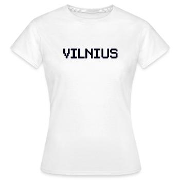 VILNIUS, Lituanie, Lituanie - T-shirt Femme - blanc - Devant - AI Model Female 172 dark (172cm)
