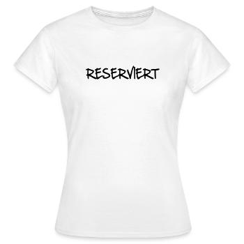 RESERVIERT - Frauen T-Shirt - Weiß - Vorne - AI Model Female 172 dark (172cm)