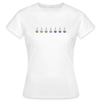 Chemie Experiment im Labor - Frauen T-Shirt - Weiß - Vorne - AI Model Female 172 dark (172cm)