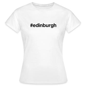 EDINBURGH Scotland Schottland - Frauen T-Shirt - Weiß - Vorne - AI Model Female 172 dark (172cm)