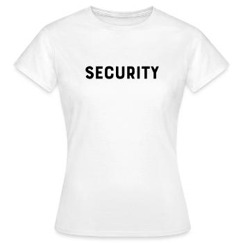 sécurité - T-shirt Femme - blanc - Devant - AI Model Female 172 dark (172cm)