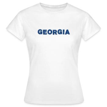 État de Géorgie - T-shirt Femme - blanc - Devant - AI Model Female 172 dark (172cm)