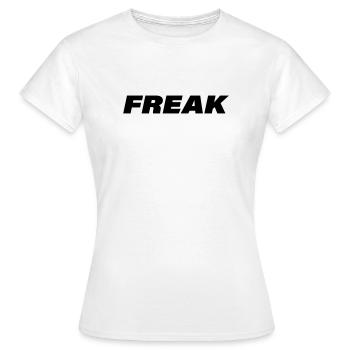 FREAK - Frauen T-Shirt - Weiß - Vorne - AI Model Female 172 dark (172cm)