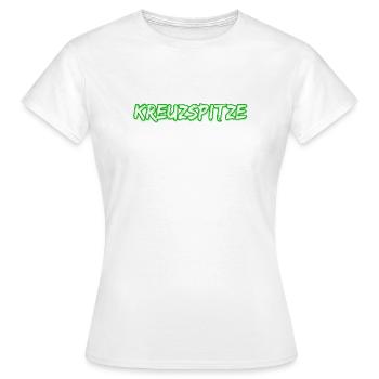 Kreuzspitze as a trekking - Women's T-Shirt - white - Front - AI Model Female 172 dark (172cm)