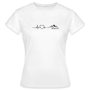 Randonnée montagneuse Wanderlust - T-shirt Femme - blanc - Devant - AI Model Female 172 dark (172cm)