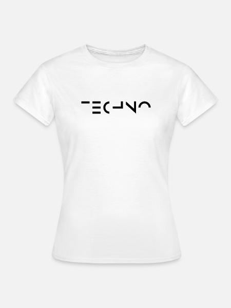 Minimal-Techno-Musik-Logo - Frauen T-Shirt - Weiß
