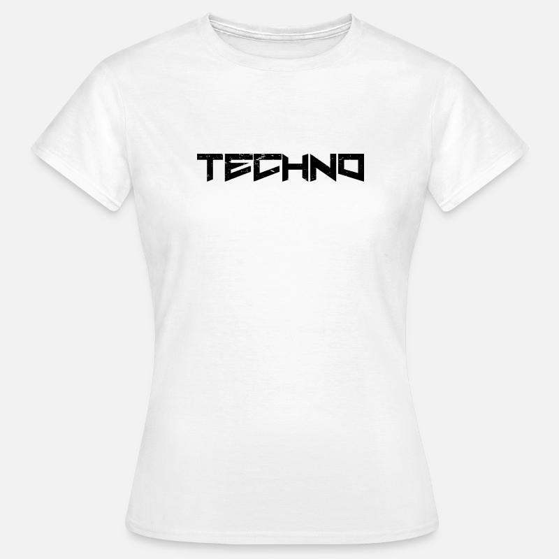 Techno - T-shirt Femme - blanc