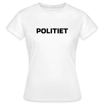 police - T-shirt Femme - blanc - Devant - AI Model Female 172 dark (172cm)