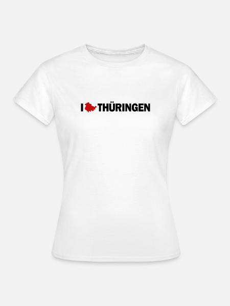 I love Thüringen - Frauen T-Shirt - Weiß