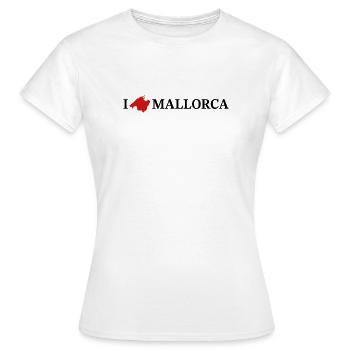 J’adore Majorque - T-shirt Femme - blanc - Devant - AI Model Female 172 dark (172cm)