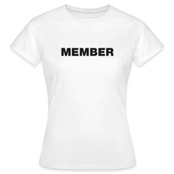 Membres - T-shirt Femme - blanc - Devant - AI Model Female 172 dark (172cm)