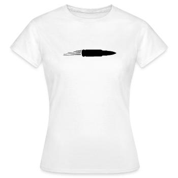 Bullet - Women's T-Shirt - white - Front - AI Model Female 172 dark (172cm)