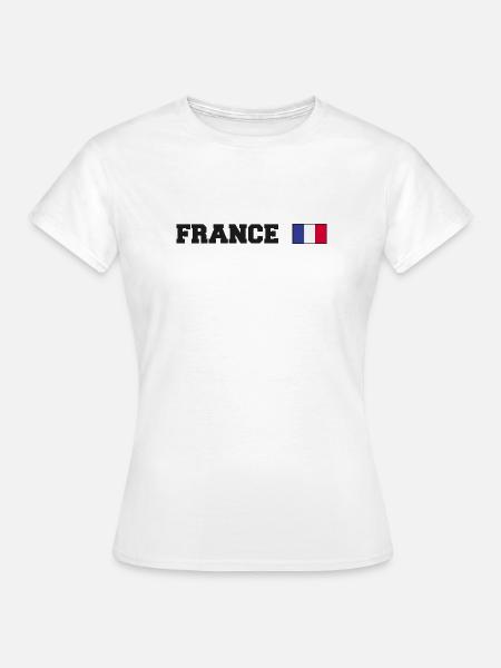 Frankreich Fan - Frauen T-Shirt - Weiß