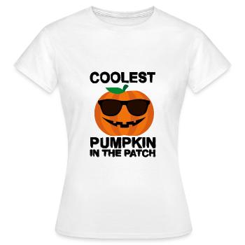 Coolest Pumpkin In The Patch - Women's T-Shirt - white - Front - AI Model Female 172 dark (172cm)
