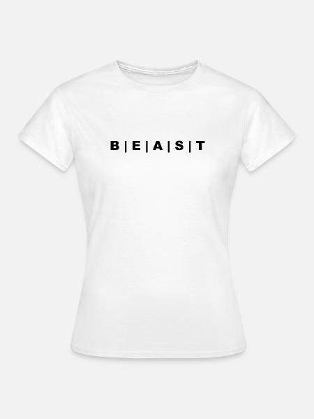 BEAST black - Frauen T-Shirt - Weiß
