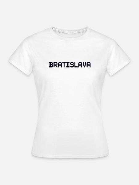 BRATISLAVA Slovakia Slowakei - Frauen T-Shirt - Weiß