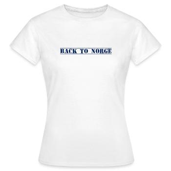 Norvège Norvège - T-shirt Femme - blanc - Devant - AI Model Female 172 dark (172cm)