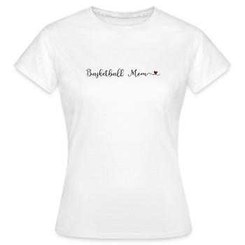 maman basketteuse - T-shirt Femme - blanc - Devant - AI Model Female 172 dark (172cm)