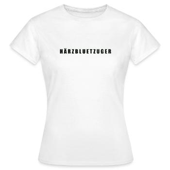 Härzbluetzuger Kanton Zug - Frauen T-Shirt - Weiß - Vorne - AI Model Female 172 dark (172cm)