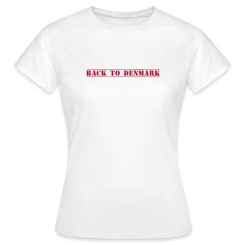 Danemark Dänemark - T-shirt Femme - blanc - Devant - AI Model Female 172 dark (172cm)