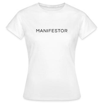Manifestor - Women's T-Shirt - white - Front - AI Model Female 172 dark (172cm)