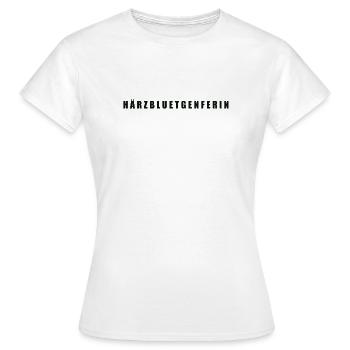 Härzbluetgenferin Kanton Genf - Frauen T-Shirt - Weiß - Vorne - AI Model Female 172 dark (172cm)