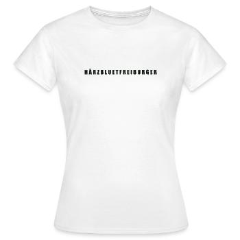 Härzbluetfreiburger Kanton Freiburg Freiburger - Frauen T-Shirt - Weiß - Vorne - AI Model Female 172 dark (172cm)