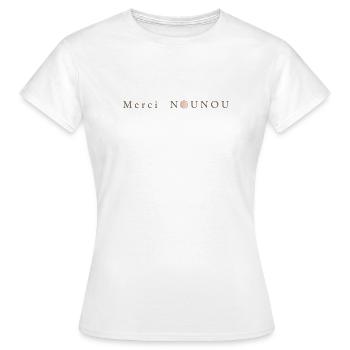 Message of Recognition - Thank You Nanny - Women's T-Shirt - white - Front - AI Model Female 172 dark (172cm)
