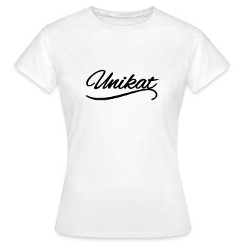 Unikat Motiv Einzigartig und Toll - Frauen T-Shirt - Weiß - Vorne - AI Model Female 172 dark (172cm)