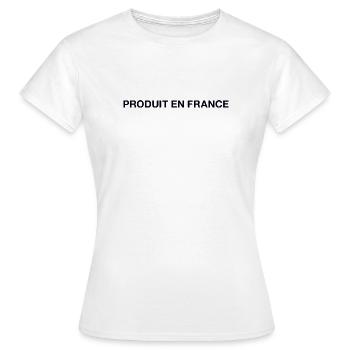 PRODUIT EN FRANCE - T-shirt Femme - blanc - Devant - AI Model Female 172 dark (172cm)