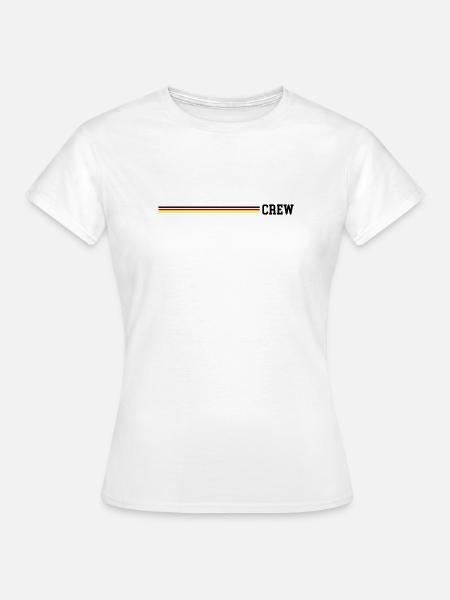 Crew Deutschland Fahne - Frauen T-Shirt - Weiß