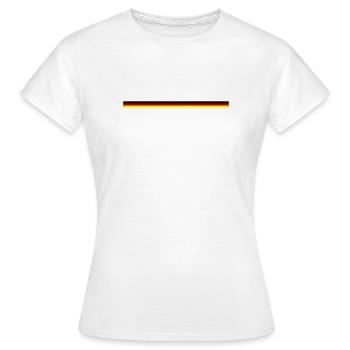 Drapeau Allemagne - T-shirt Femme - blanc - Devant - AI Model Female 172 dark (172cm)