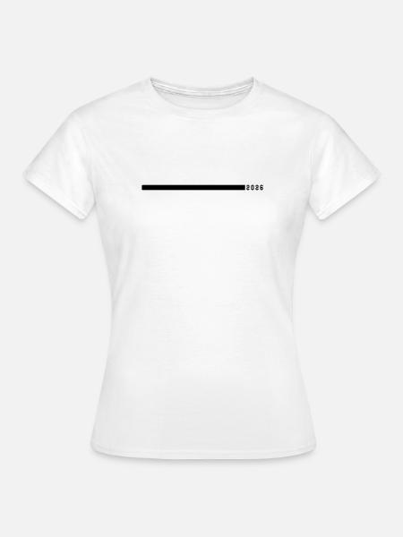 2026 Strich - Frauen T-Shirt - Weiß