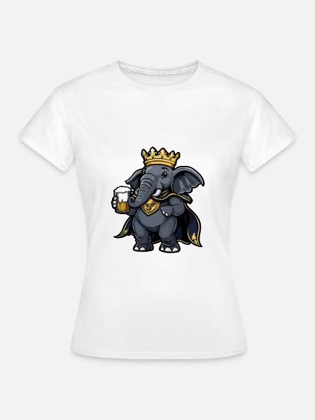 Mammut Bier Lustig - Frauen T-Shirt - Weiß