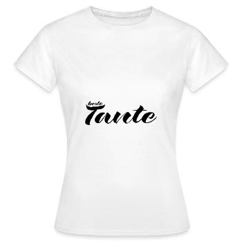 tante 2023 2f 17 - Frauen T-Shirt - Weiß - Vorne - AI Model Female 172 dark (172cm)