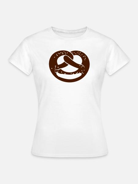 Brezel Wiesn - Frauen T-Shirt - Weiß