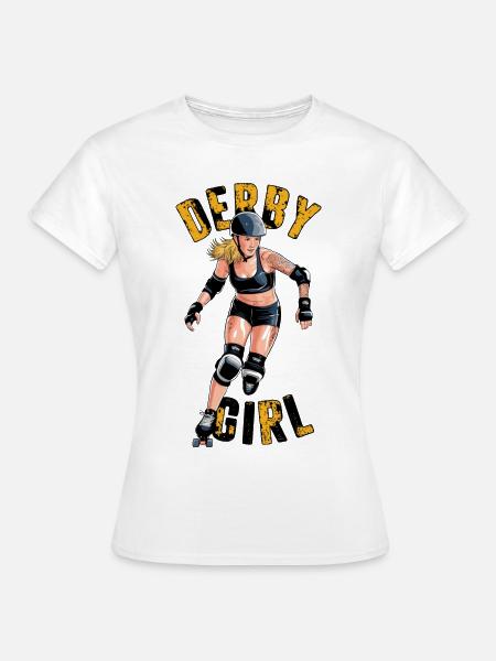 Roller Derby für einen Rollschuhfahrerin - Frauen T-Shirt - Weiß