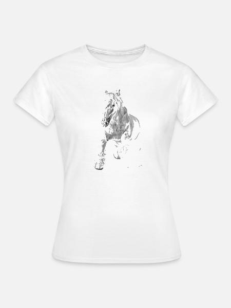 Pferd - Frauen T-Shirt - Weiß