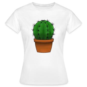 Cactus - Frauen T-Shirt - Weiß - Vorne - AI Model Female 172 dark (172cm)