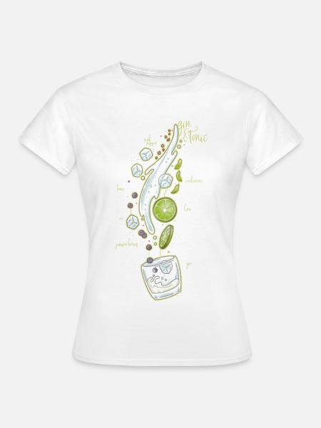 Gin and Tonic - Frauen T-Shirt - Weiß